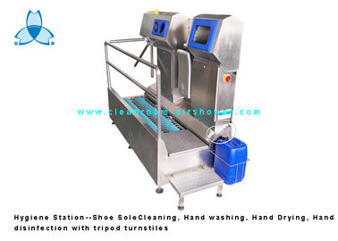 Stazione di igiene, sola pulizia della scarpa SS304/rondella/disinfezione delle mani della mano per la fabbrica dell'alimento