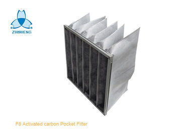Tipo rigido attivato F8 di pagina V di alluminio di filtro dell'aria della fibra sintetica della tasca di media e del carbonio