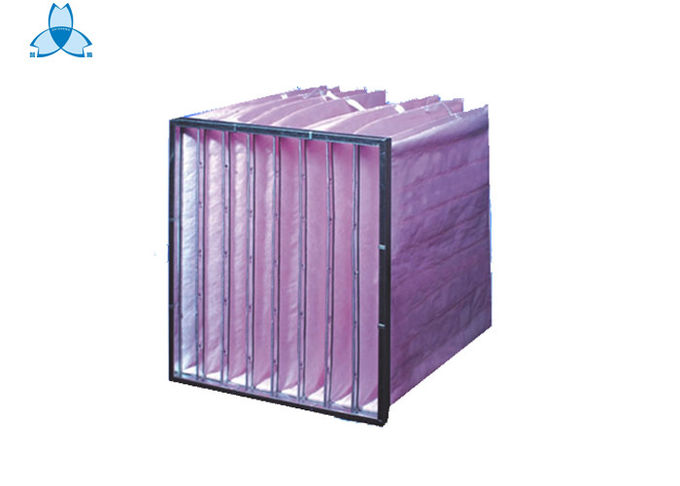 Struttura rosa della lega di alluminio di filtro dell'aria F7, 6 filtri dall'operatore dell'aria delle tasche 0