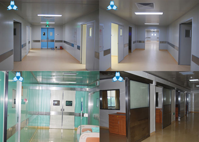 Filtro dell'aria automatico dell'ospedale, portelli scorrevoli del doppio ospedale della foglia per la porta dell'ospedale ICU 2