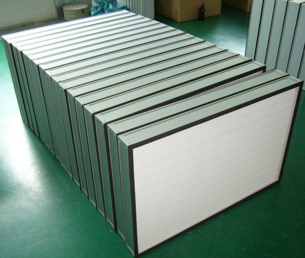 Mini filtro anodizzato dalla piega HEPA della struttura di alluminio per le applicazioni della stanza pulita/HVAC 0