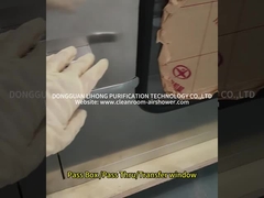 Passaggio della scatola di passaggio attraverso la finestra di trasferimento