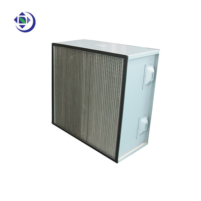 comprare La classe H14 due tratta il filtro dell'aria a forma di scatola di Hepa con la stagnola di Alminum online manufacture