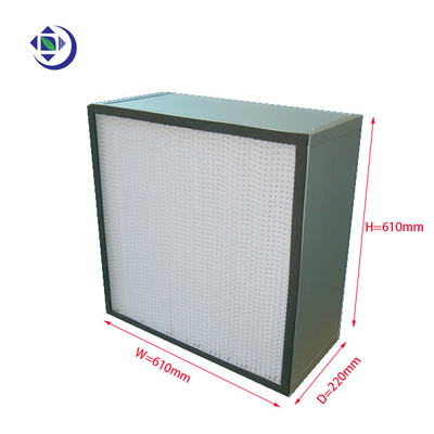 comprare Filtro da alta efficienza H13 Hepa, separatore pieghettato profondo 610x610x220mm del filtrante di Hepa online manufacture