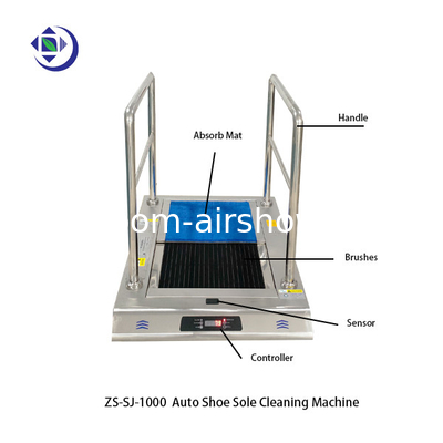 comprare Pulizzatore di suola di scarpe per auto Sala pulita e zona igienica SS304 20W online manufacture