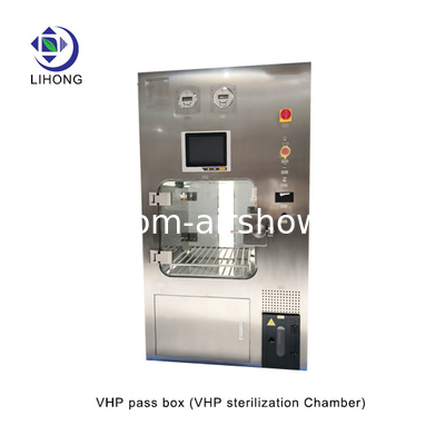 Installazione verticale VHP Air Shower Pass Box con 2 kW di potenza per la sterilizzazione