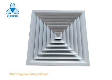 polvere bianca di alluminio del diffusore del soffitto del quadrato di pollice 24x24 ricoperta