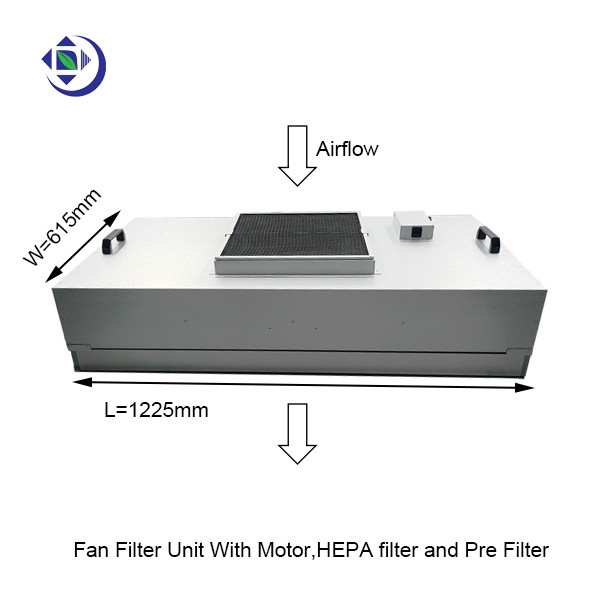 4x2 l'unità di filtraggio del fan dei piedi HEPA con il motore, filtro da HEPA e pre filtra per stanza pulita 0